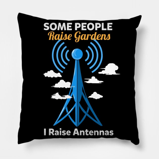 Funny Ham Radio Quote Pillow by maxdax