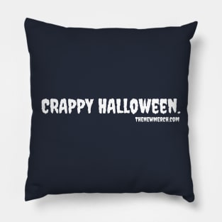 CRAPPY HALLOWEEN. On White Text Pillow