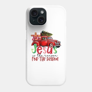 Jesus Is The Reason For The Season Christian Santa Christmas Phone Case