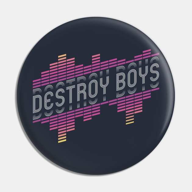 Vintage - Destroy Boys Pin by Skeletownn