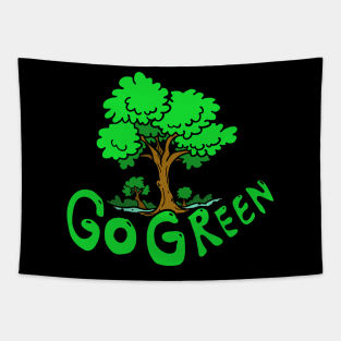 GO GREEN Tapestry