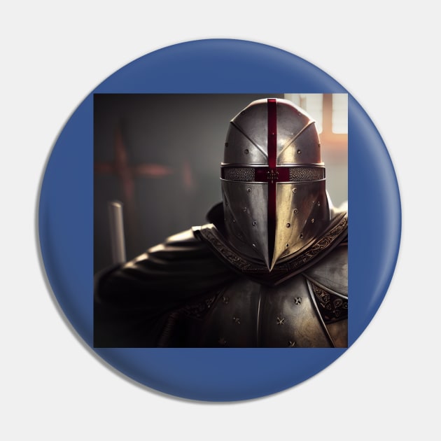 Knights Templar in The Holy Land Pin by Grassroots Green