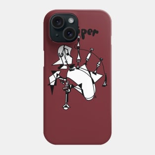 Bagpiper (Female) by Pollux Phone Case