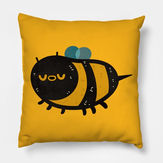 Sleepy Bee Pillow by TurboErin