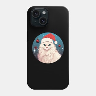 Turkish Angora Cat Xmas, Love Cats Phone Case