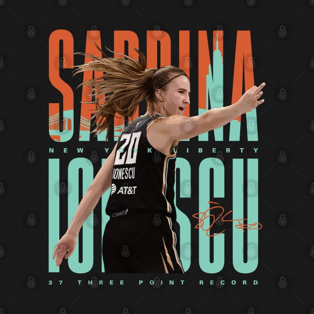 Sabrina Ionescu Three Point Record by Juantamad