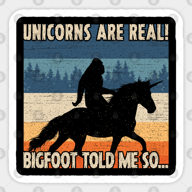 bigfoot riding a unicorn t shirt