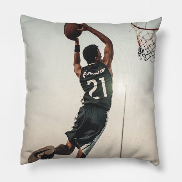 Basketball Pillow by Rowalyn Keith