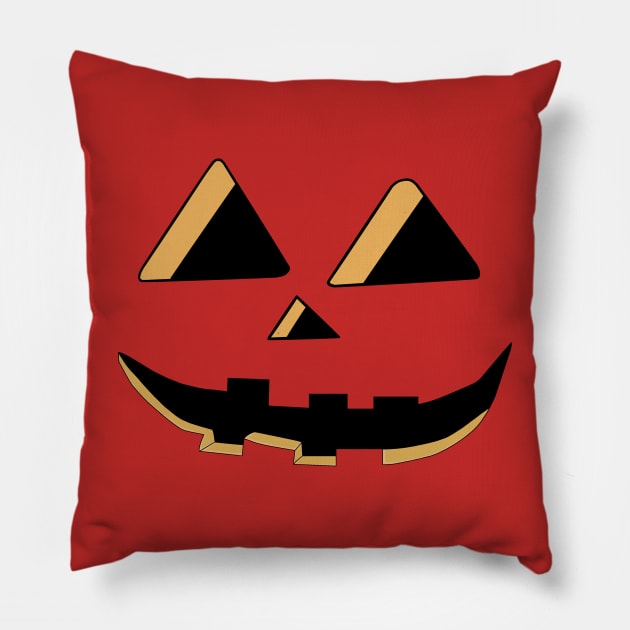 Pumpkin Face Pillow by AimarsKloset