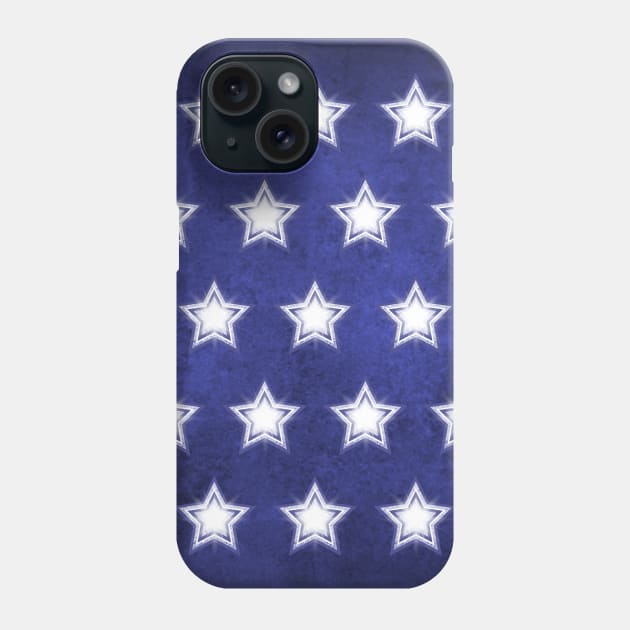 Blue Crystal Star Pattern Cheeky Witch® Phone Case by Cheeky Witch