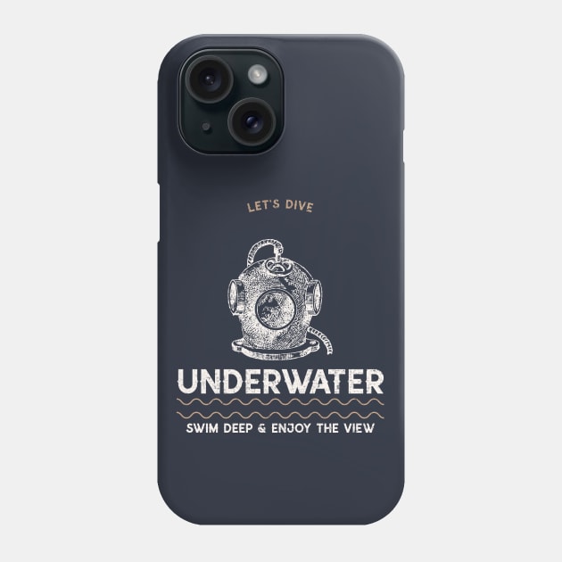 Let's dive underwater swim deep and enjoy the view Phone Case by Fitnessfreak