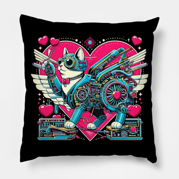 Flirting Expert Robotic Cat Pillow by Gofart