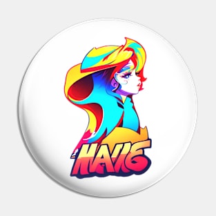 woman pop ilustrator design Pin