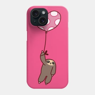 Heart Balloon Sloth Phone Case