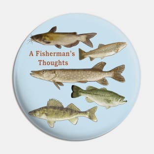 Fisherman's gifts, fishing, wildlife, fish, design Pin