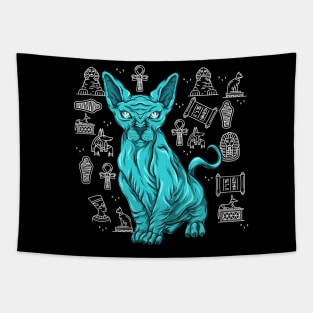 Sphynx Cat Egypt Tapestry