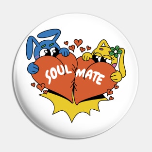 Valentine's Soulmate Heart Pin