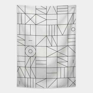 My Favorite Geometric Patterns No.1 - White Tapestry