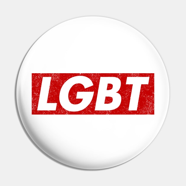 LGBT box logo red distressed Pin by PaletteDesigns