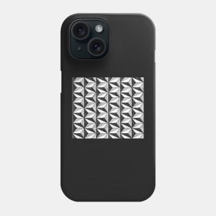 optical triangles (black and white) Phone Case