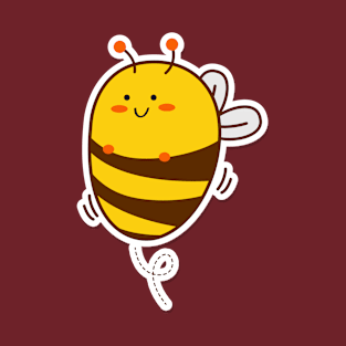 Cute Bee Drawing Art T-Shirt