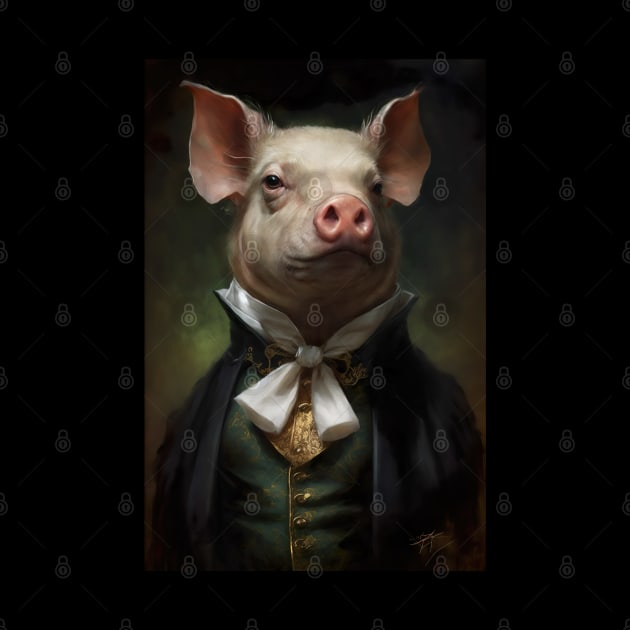 Pig Prince Classic Portrait by YeCurisoityShoppe