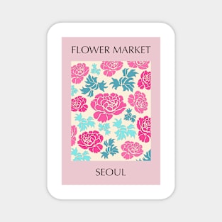 Flower Market Seoul Magnet