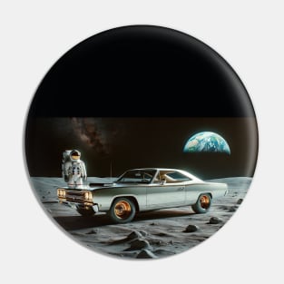 1968 Plymouth Road Runner on the Moon Pin
