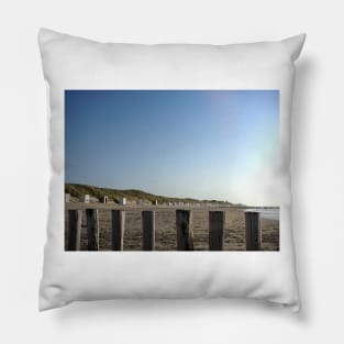 beach in the Netherlands Pillow