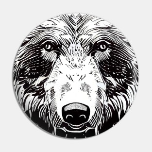 Bear Grizzly Wild Nature Illustration Line Epic Illustration Line Art Pin