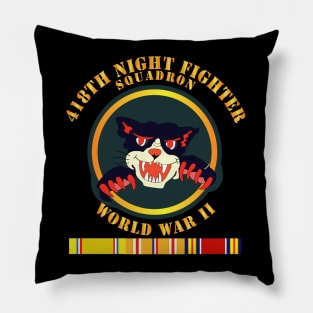 418th Night Fighter Squadron - 2nd Ver - WWII w SVC Pillow