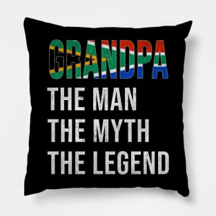 Grand Father South African Grandpa The Man The Myth The Legend - Gift for South African Dad With Roots From  South Africa Pillow