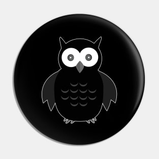 Black & White Owl Pin
