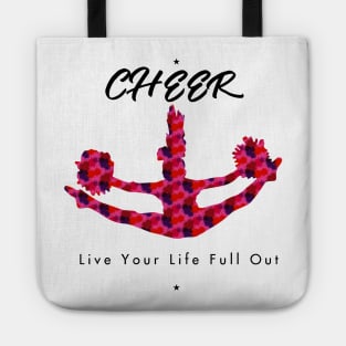 Cheer, Live Your Life Full Out Tote