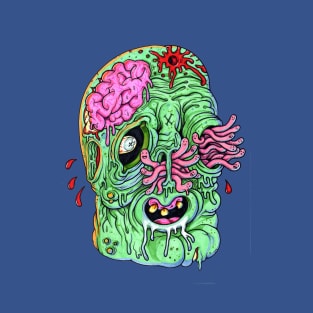 Zombie avec worms T-Shirt