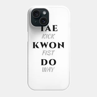 Taekwondo Minimalist Phone Case