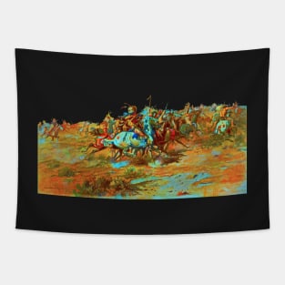 Charles Russel the custer fight 1903 Tapestry