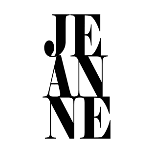 Jeanne Girls Name Bold Font T-Shirt