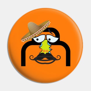 Funny Mexican A Initial Pin