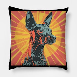 Retro Mexican Hairless: Pastel Pup Revival Pillow