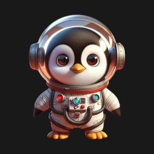 Astronaut Penguin – Cosmic Explorer Sticker T-Shirt