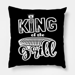 King Of The Grill! BBQ, Grilling, Outdoor Cooking Pillow