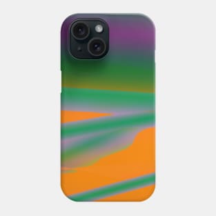 orange green purple abstract texture Phone Case