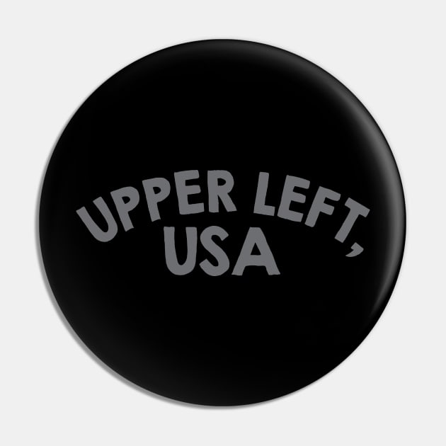 Upper Left, USA Pin by wilfredquist