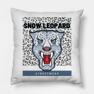 Snow Leopard Art Pillow