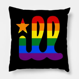 Rainbow Philadelphia Brotherly Love LGBT Gay Pride ILL Pillow