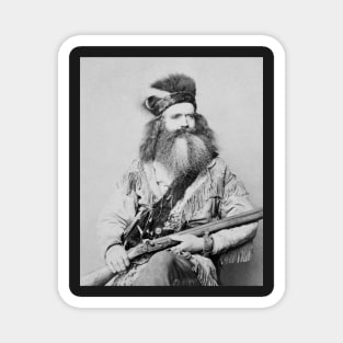 Frontiersman, 1864. Vintage Photo Magnet