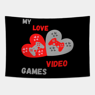 Valentine Video Games Tapestry