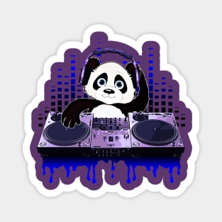 Cool Panda DJing Scratching by Basement Mastermind Magnet