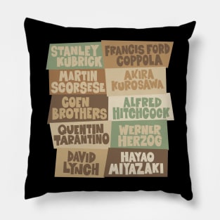 Greatest Movie Directors - Blockletter Typo Style Series Pillow